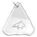 Montana State Bobcats 3.25'' x 3.75'' Glass Tree Ornament