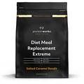 Protein Works - Diet Meal Replacement Extreme Shake, 200 Calorie Meal, High Protein Meal, Supports Weightloss, 33 Servings, Salted Caramel Bandit, 2kg
