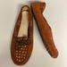 Michael Kors Shoes | Michael Kors Suede Slip On Studded Moccasin Shoes | Color: Brown/Gold | Size: 9.5