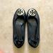 Tory Burch Shoes | Black & Silver Tory Burch Flats | Color: Black | Size: 7.5