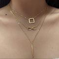 Free People Jewelry | Infinite Layered Y Necklace 14k | Color: Gold | Size: Os