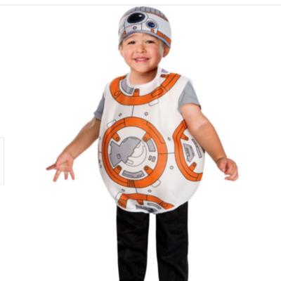 Disney Costumes | Bb-8 Star Wars Costume Toddler 3t 4t Dress Up Pretend Play Boys Girls Disney Ah | Color: White/Silver | Size: 3t 4t