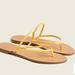J. Crew Shoes | J. Crew Capri Braided Strap Flip Flops In Leather | Color: Tan/Yellow | Size: 7.5