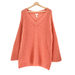 Anthropologie Sweaters | Anthropologie Meadow Rue Size Medium Oversized Sweater Top Orange Cream Loose | Color: Orange | Size: M