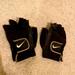 Nike Accessories | Nike Goatskin Leather Workout Gloves | Color: Black | Size: Medium