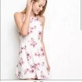 Brandy Melville Dresses | Brandy Melville Dresses | Brandy Melville Pink Halter Dress | Color: Pink/White | Size: S