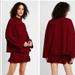 Free People Dresses | Free People Red Knit Set Mood Skirt & Top Set M | Color: Red | Size: M