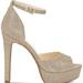Jessica Simpson Shoes | Jessica Simpson Js-Beeya Gold Sparkle Heels | Color: Gold | Size: 5