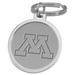 Silver Minnesota Golden Gophers Team Logo Split-Wire Key Ring