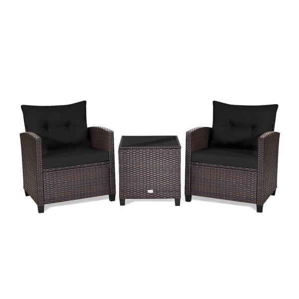 costway-3-pcs-patio-rattan-furniture-set-cushioned-conversation-set-coffee-table--black/