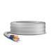 Primes DIY 3 Core Round White Flex Flexible Cable, stranded electrical copper wire, Insulated Flexible PVC Wire, Stranded Wire High Temperature Resistance, 3182Y BASEC Approved 2.5mm(35 Meter)