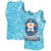 Men's '47 Blue Houston Astros Big Leaguer Tubular Tie-Dye Tank Top