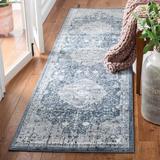 Blue/Navy 0.35 in Indoor Area Rug - Martha Stewart Rugs Oriental Navy/Ivory Area Rug | 0.35 D in | Wayfair MSR858N-210