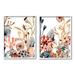 Stupell Industries Tropical Ocean Floor Plant Life Expressive Abstract Coral 2 - Piece Graphic Art Set in Brown | 30 H x 24 W x 1.5 D in | Wayfair