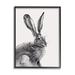 Stupell Industries Resting Wild Hare Portrait Bold Face Rabbit Illustration Graphic Art on Wood in Brown | 20 H x 16 W x 1.5 D in | Wayfair