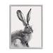 Stupell Industries Resting Wild Hare Portrait Bold Face Rabbit Illustration Graphic Art on Wood in Brown | 20 H x 16 W x 1.5 D in | Wayfair