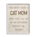 Stupell Industries Cat Mom Bathroom Without Escort Funny Phrase Rustic Wood in Brown | 30 H x 24 W x 1.5 D in | Wayfair ai-819_wfr_24x30