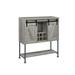 Gracie Oaks Abinav Bar w/ Wine Storage Wood/Metal in Brown/Gray | 44.25 H x 15.5 D in | Wayfair 414E207860AA4E5C9E75BA4BA8DA7CF2