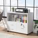 Freeport Park® Hudak 3-Drawer Mobile Lateral Filing Cabinet Wood in White | 25.98 H x 31.5 W x 15.75 D in | Wayfair