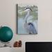 Rosecliff Heights Blue Heron Portrait I Premium Gallery Wrapped Canvas - Ready To Hang Canvas, in Black/Blue/Green | 12 H x 8 W x 1 D in | Wayfair
