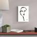 Orren Ellis Brush Portrait II by Anne Tavoletti - Wrapped Canvas Painting Canvas in Black/White | 12 H x 8 W x 1.25 D in | Wayfair