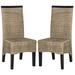 Bayou Breeze Montopolis 18"H Wicker Dining Chair Upholstered/Wicker/Rattan in Brown | 40 H x 18 W x 24 D in | Wayfair