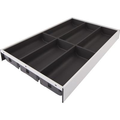 Ambia-Line Besteckkasten 475x300x50, Stahl seidenweiß oriongrau matt - Blum Image