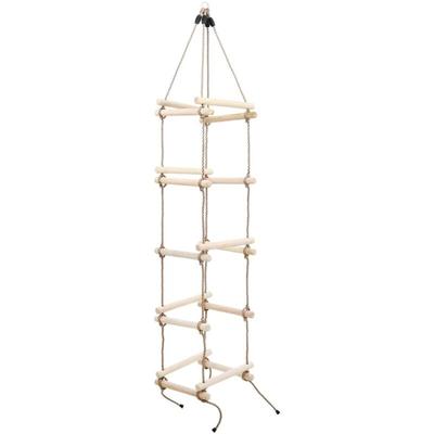 Kinder-Strickleiter 200 cm Holz Vidaxl Image