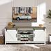 Costway TV Stand Media Center Console Cabinet Sliding Barn Door for