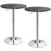 Costway 2PCS Round Bistro Bar Table Height Adjustable 360-degree - See details