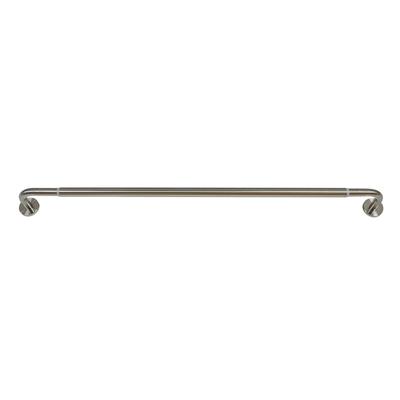 Versailles' Privacy Rod Set (66in - 120in) by Versailles Home Fashions in Brushed Nickel
