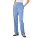 Plus Size Women's 7-Day Knit Straight Leg Pant by Woman Within in French Blue (Size S)