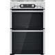 Hotpoint 60cm Double Oven Gas Cooker - Stainless Steel