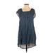 Honey Punch Casual Dress - High/Low: Blue Dresses - Women's Size Small