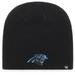 Men's '47 Black Carolina Panthers Primary Logo Knit Beanie