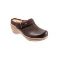 Wide Width Women's Marquette Mules by SoftWalk in Dark Brown Nubuck (Size 11 W)