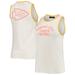 Women's Junk Food White/Gold Kansas City Chiefs Throwback Pop Binding Scoop Neck Tank Top