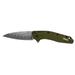 Kershaw Dividend Composite Blade Assisted Folding Knife 3in Composit N690/D2 Steel Drop Point Blade Olive 6061-T6 Aluminum/Trac-Tec Handle 1812OLCB