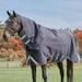 Rambo Supreme 1680D Turnout Blanket w/ Vari - Layer & Free Bag For Life - 87 - Medium (250g) - Navy w/ Burgundy, Dusty Blue, & Navy Trim - Smartpak