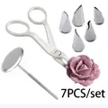 Ciseaux à Fleurs Tulipes Rose Buse Nail Decor Lifter Har Fourmi Crème Décoration Dessert