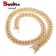 Lettre à bulles Iced Miami Cuban Link JOMen Collier Bijoux Hip Hop Document en or Articles de