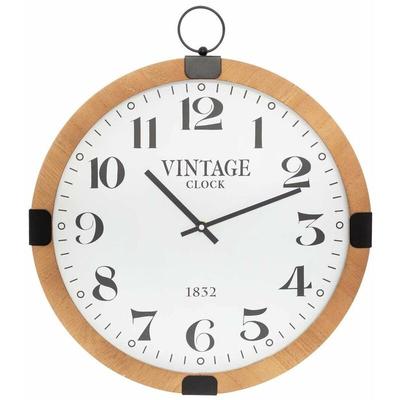 Atmosphera - Wanduhr, leise, aus Holz, Vintage-Stil, 38 cm Image