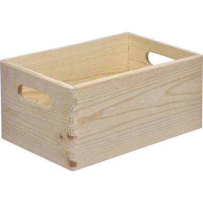 Stapelbox Holz Gr. s 30 x 20 x 13,5 cm Holzbox Aufbewahrungsbox Box