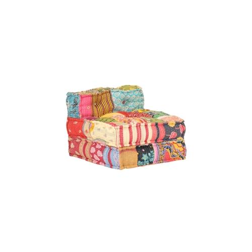 vidaXL Modularer Pouf Patchwork Stoff