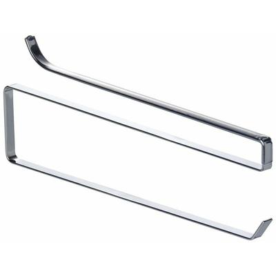 Wenko - Regal Einbau Küchen Rollen Halter Schrank Ordnung Platz Einhängen Klemmen - silber glänzend Image