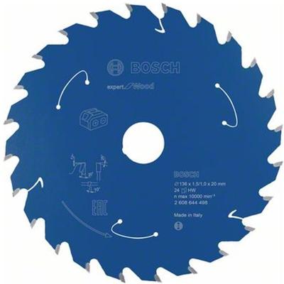 Akku-Kreissägeblatt Expert for Wood, 136 x 1,5/1 x 20, 24 Zähne - Bosch Image