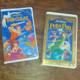 Disney Other | Disney Peter Pan, Hercules Vintage Vhs Tapes | Color: Blue/Gold | Size: Osbb