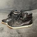 Michael Kors Shoes | Michael Kors High Tops Fashion Sneakers | Color: Gray/White | Size: 7.5