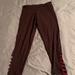 Victoria's Secret Pants & Jumpsuits | Dark Red Victoria’s Secret Leggings | Color: Red | Size: M