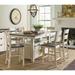 Hebden Counter Height Solid Wood Dining Set w/ Sideboard Wood in White Laurel Foundry Modern Farmhouse® | Wayfair 4F7CFBD379864F62A90471896BF6032B